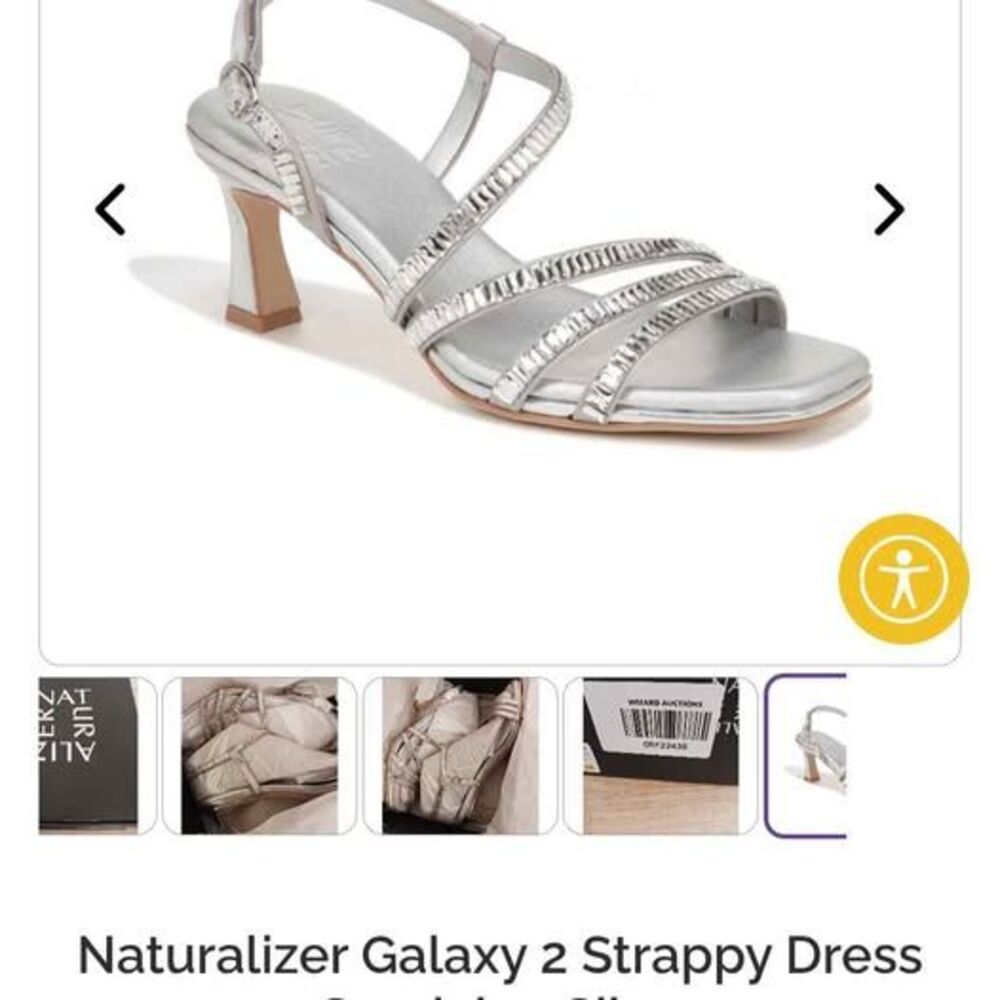 Naturalizer Galaxy 2 Strappy Dress Sandals - Silver